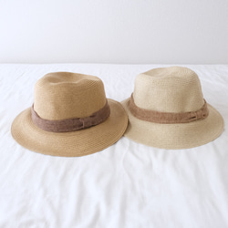 &lt;3天內出貨&gt;天然絲帶帽子，可折疊，刻名字抽繩袋可供選擇&lt;2種顏色&gt; 第7張的照片