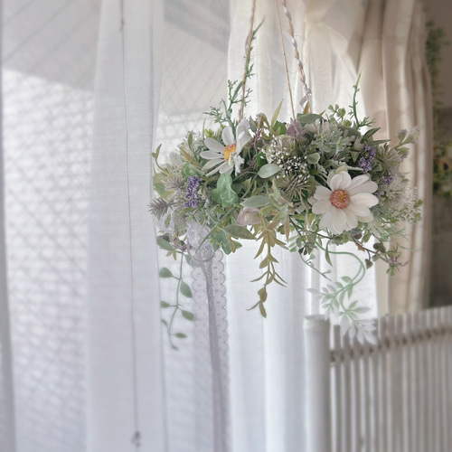 グリーンと実物のフライングリース　クリスマスリース Christmas ❅ グリーンリース No.76 | green88