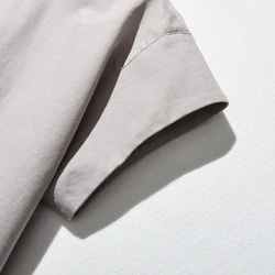 ★樣品僅售1件★棉麻洋裝 Marueli 洋裝 短袖 淺灰色 210705-8 第4張的照片