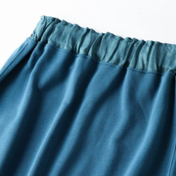 ★僅樣品銷售1件★舒適整潔 衛衣裙 長裙 孔雀藍 210905-4 第2張的照片