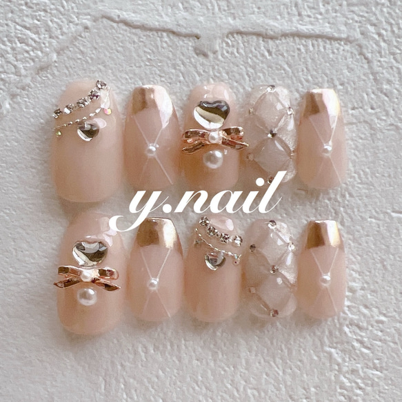 54))リボンネイル ブルーネイル バレエコア ネイルチップ フレンチガーリー 54))リボンネイル ブルーネイル バレエコア ネイルチップ