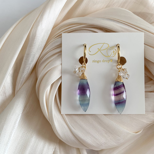 ✴︎キレイ色を纏う✴︎ 【C】レインボーフローライト・ ハーキマー