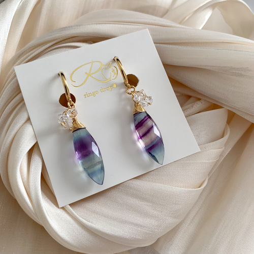 ✴︎キレイ色を纏う✴︎ 【C】レインボーフローライト・ ハーキマー