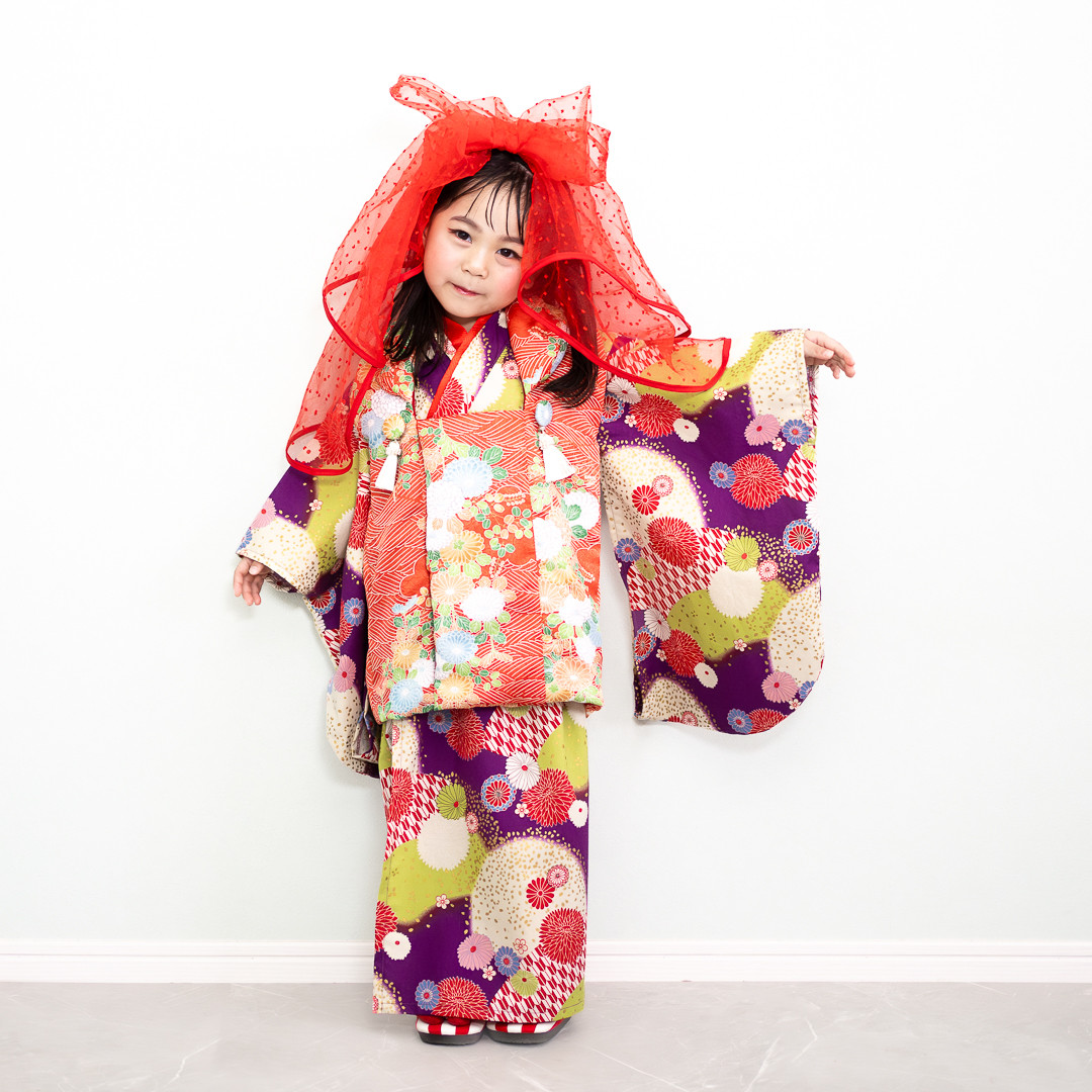 2ステップ着物（和柄PU）