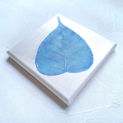 ブルー｜菩提樹の葉アート 3枚目の画像