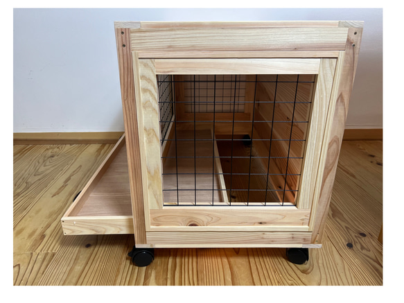 木製ケージ　ウサギ小屋　ネコの家　ペット小屋　サークル　動物　フェレット　チンチラ　屋外 