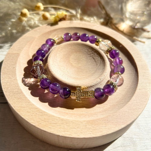 ルチルクオーツ パワーストーンブレスレット 内径約15cm