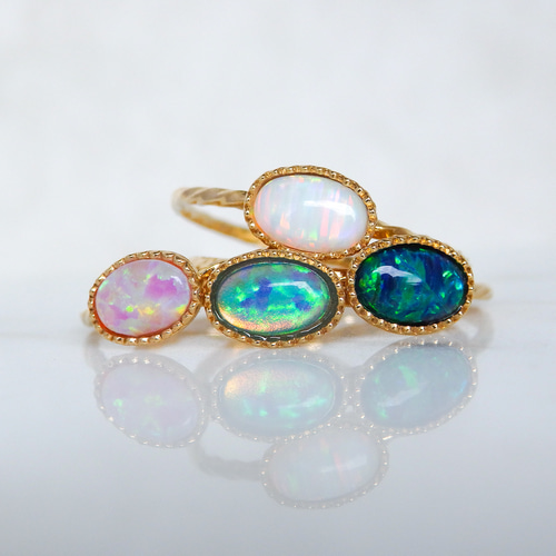 ブラックオパール 1.10ct プラチナ リング ダイヤモンド 指輪 12号 シンセティックブラックオパール リング 指輪 10月誕生石・サイズ