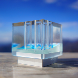 Cube PenStand。“HAKOSORA” 箱空 〜海〜 6枚目の画像
