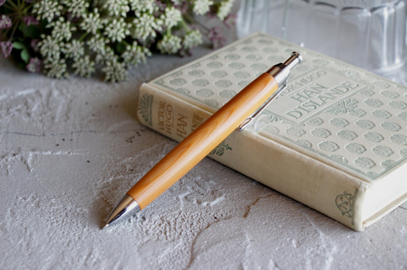 「学業成就 合格必勝 一位の木 イチイ Pencil 0.5mm」木軸 シャープペン Viriditas 銘木 ペン 4枚目の画像