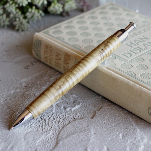 沈金の輝き キハダ 黄檗 縮杢 Pencil 0.5mm」木軸 シャープペン