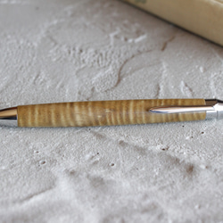 「沈金の輝き キハダ 黄檗 縮杢 Pencil 0.5mm」木軸 シャープペン Viriditas 銘木 ペン 6枚目の画像