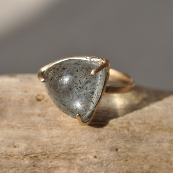 【K10】Moss Aquamarine Ring  モスアクアマリン リング 15枚目の画像