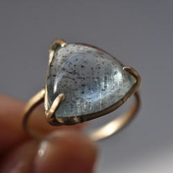 【K10】Moss Aquamarine Ring  モスアクアマリン リング 17枚目の画像