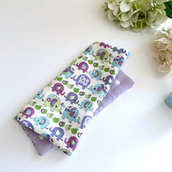 8重ガーゼ大判ハンカチ*あんぱん*アンパン*グレーブルー*群青スター