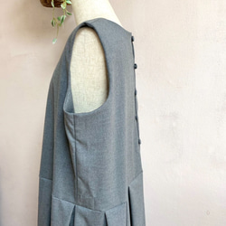 《大きいサイズ》ベーシックなジャンパースカート ＬＬ　１３号 杢グレー　 9枚目の画像