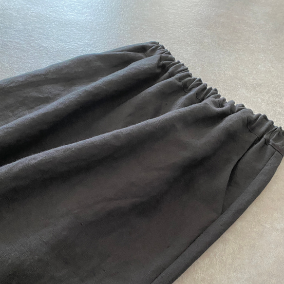 3サイズ　丈調整　ベルギーリネンのパンツ　ジェンダーレス　 3枚目の画像
