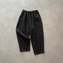 刺し子織ボンタンパンツ/グレー/三河木綿 ロングパンツ UZUiRO