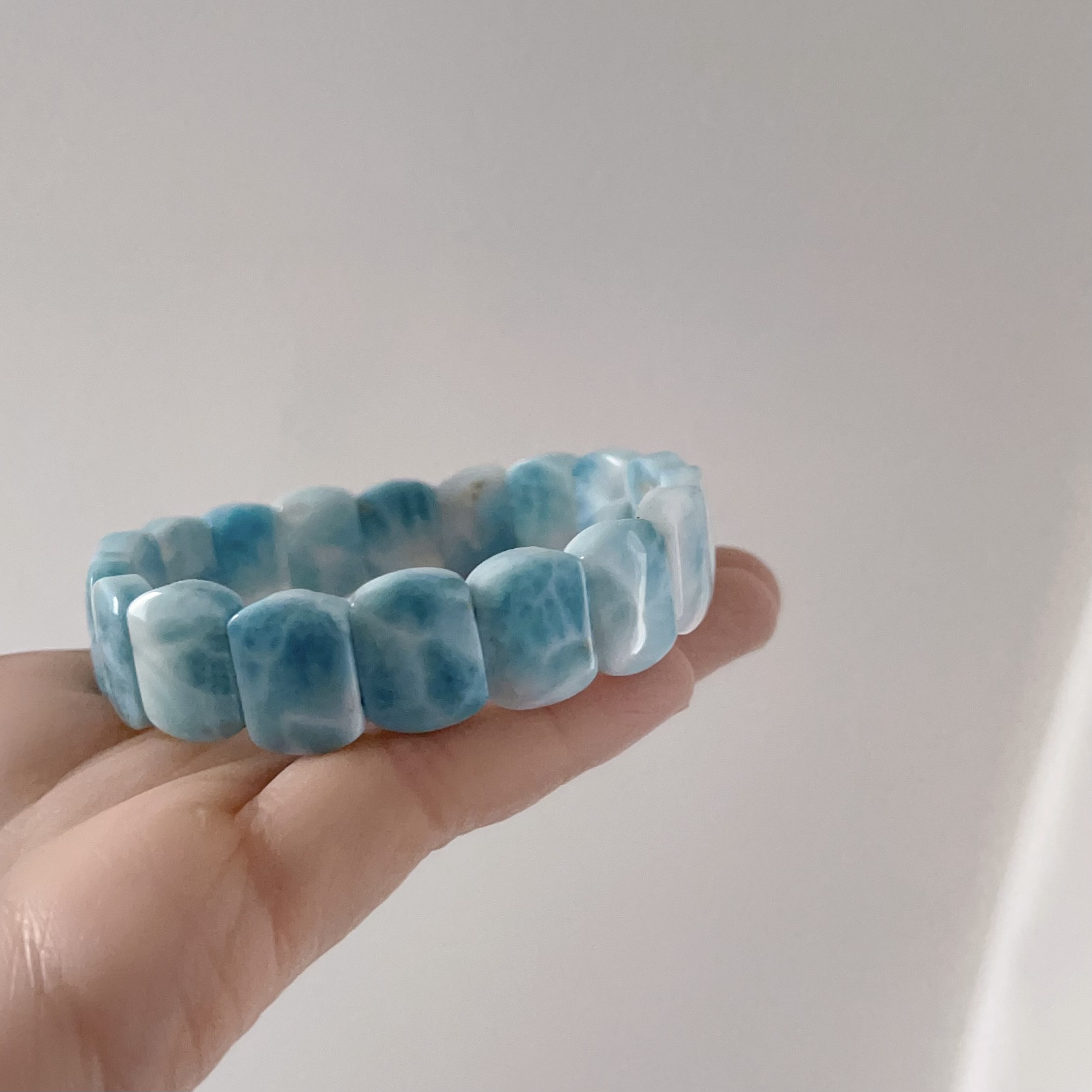 天然無処理　ラリマー  バングル　40g