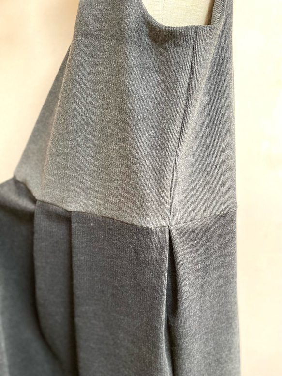 《大きいサイズ》コーデュロイのベーシックなジャンパースカート ＬＬ　１３号 チャコールグレー 12枚目の画像