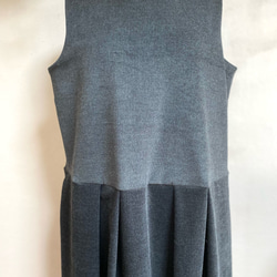 《大きいサイズ》コーデュロイのベーシックなジャンパースカート ＬＬ　１３号 チャコールグレー 5枚目の画像
