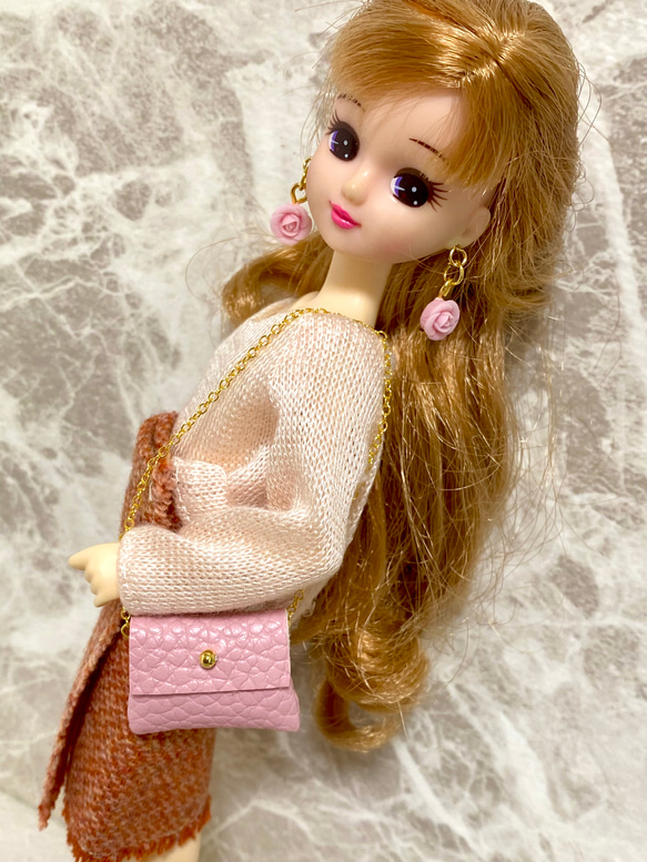 リカちゃんピンクバッグセット 2枚目の画像
