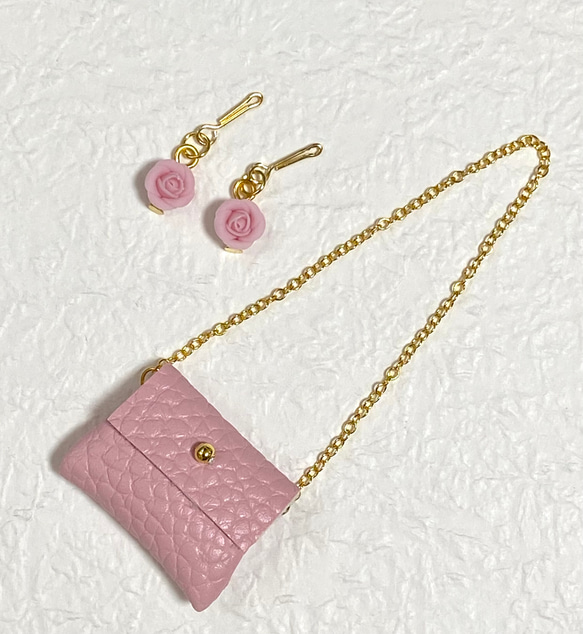 リカちゃんピンクバッグセット 1枚目の画像