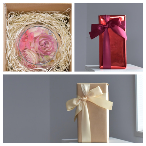 Rouvre」薔薇と紫陽花のワイングラスのドライフラワー ガラス