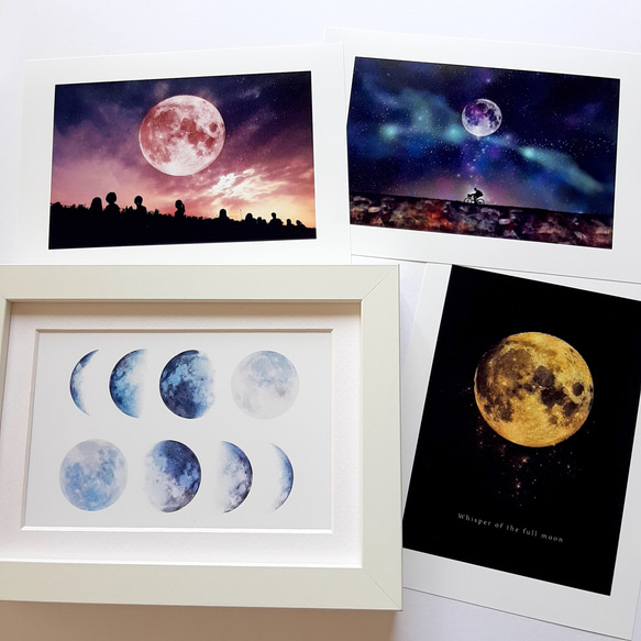 〈月の写真セット〉写真フレーム1点＋写真4枚 2枚目の画像