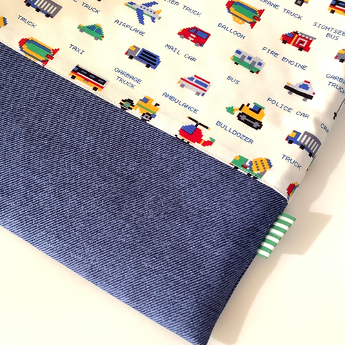 ♪NEW♪ ♡はたらくくるま☆レッスンバッグ♡ドット絵〜ピクセルアート