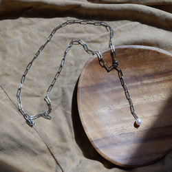 長 70 公分 金/銀 可自由使用 單顆珍珠長項鍊 也可用作 Y 鏈項鍊 手術不銹鋼 第13張的照片