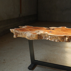 アートな形の欅の変木 一枚板 ローテーブル 11枚目の画像