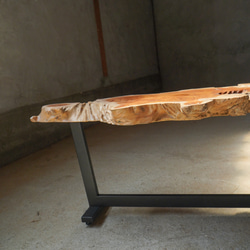 アートな形の欅の変木 一枚板 ローテーブル 8枚目の画像