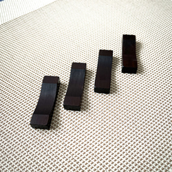 本紫檀　箸置き　手作り　4個セット 3枚目の画像