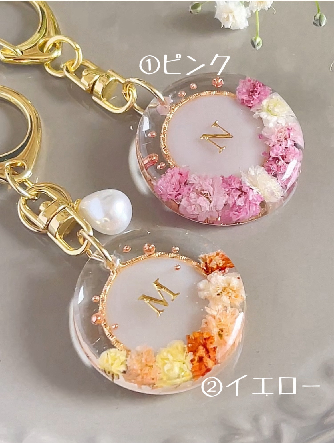 くらしを楽しむアイテム 感謝を込めて♡フラワーキーホルダー/フラワー/プチギフト 小物