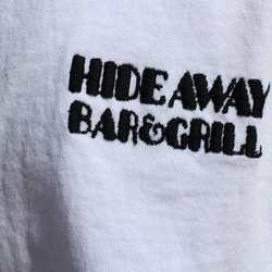 半袖Ｔシャツ 刺繍 綿 コットン "HIDEAWAY" W-24005 ホワイト 6枚目の画像