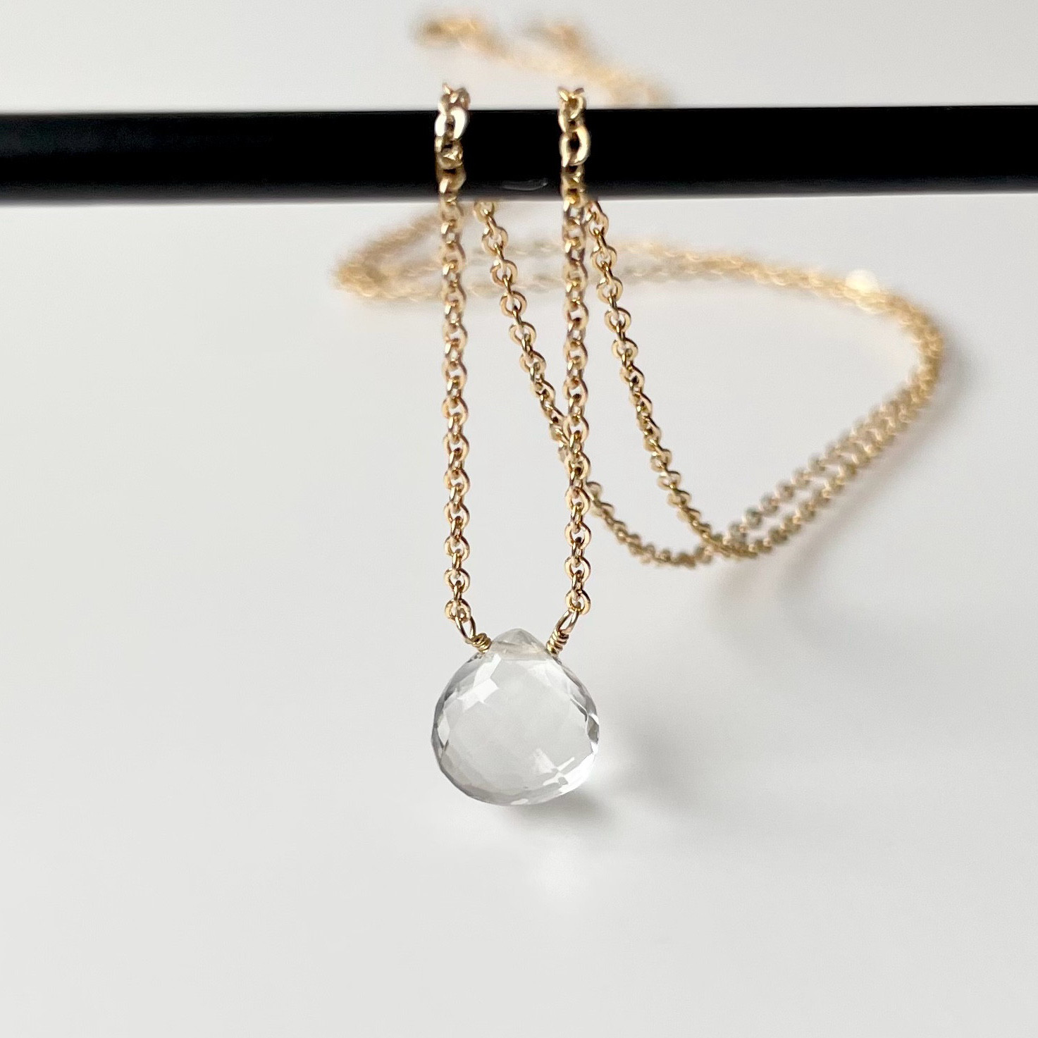 14kgf クリスタル - Crystal Quartz Necklace