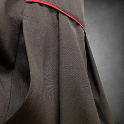 パイピング留袖ワイド 黒 留袖 ワイドパンツ 着物リメイク 結婚式 入学式 卒業式 フォーマル フリーサイズ A6307 11枚目の画像