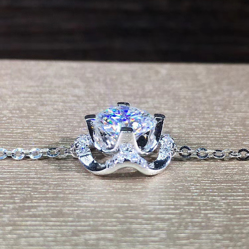 品質重視』高級モアッサナイトブレスレット