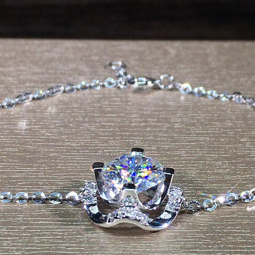 品質重視』高級モアッサナイトブレスレット