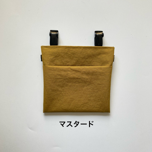 小さめ】オール撥水 ☆ タグが選べる ☆ フタなし 移動ポケット