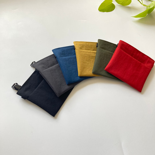 小さめ】オール撥水 ☆ タグが選べる ☆ フタなし 移動ポケット