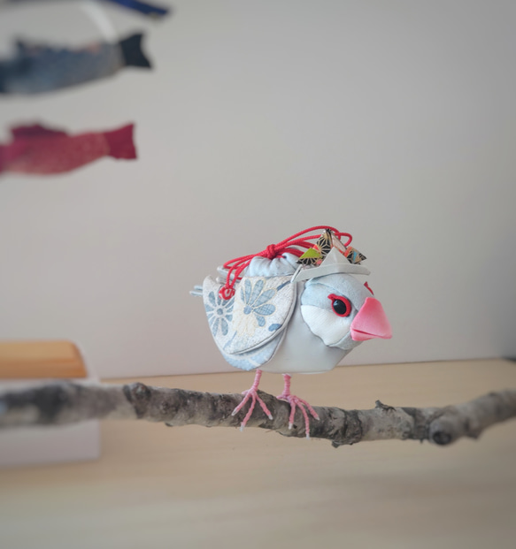 【お一人様1点限り】シルバー文鳥さんの匂い袋️ 1枚目の画像
