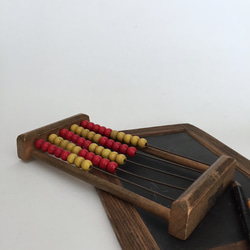 アンティークキッズのおもちゃ　アンティークそろばん　イギリス　北欧暮らしの道具 知恵玩具 2枚目の画像