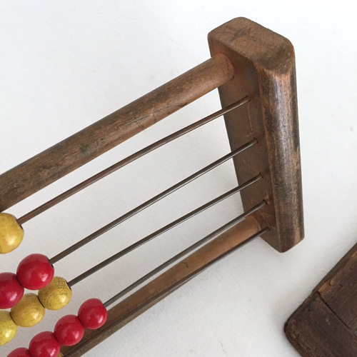 アンティークキッズのおもちゃ アンティークそろばん イギリス 北欧