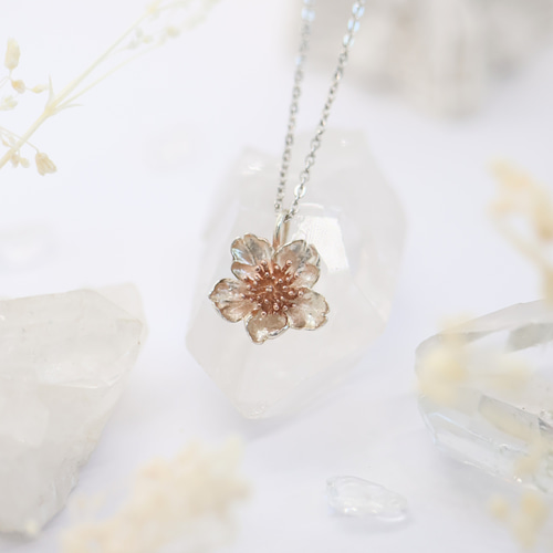 待焦れ桜のネックレス（ Silver)【受注生産】 ネックレス