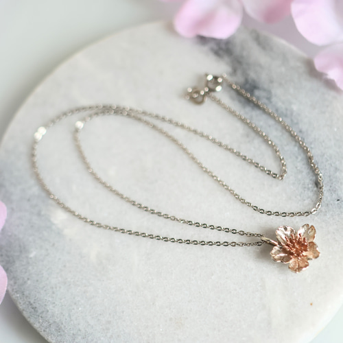 待焦れ桜のネックレス（ Silver)【受注生産】 ネックレス