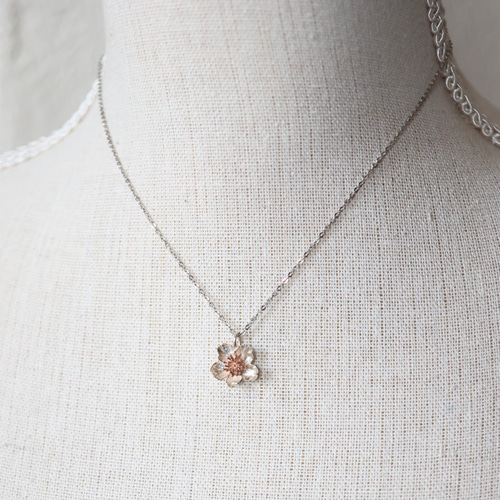 待焦れ桜のネックレス（ Silver)【受注生産】 ネックレス