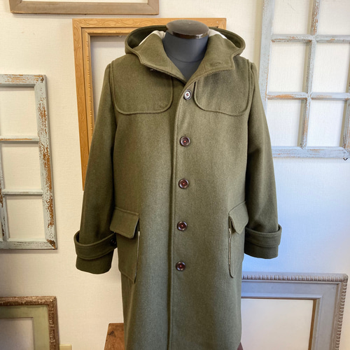 セール価格☆男女兼用❤️ダッフル風ウールコートジャケット カーキ