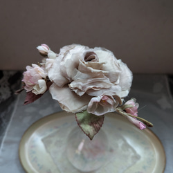 コサージュ(桜とベージュ色バラ)A71 2枚目の画像